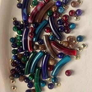 ✨Vintage Colourful Glass Bead Collection❤️💙💚